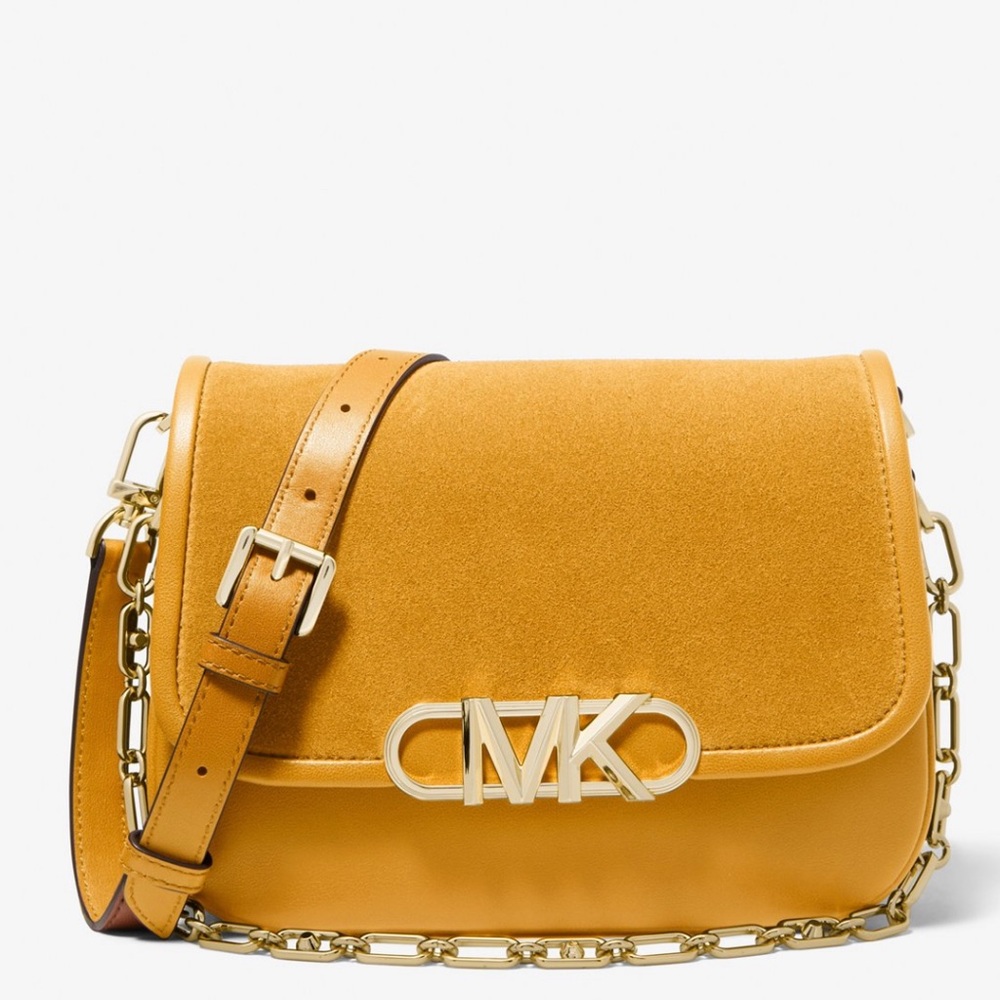 Michael Kors Parker Medium Suede Messenger Bag